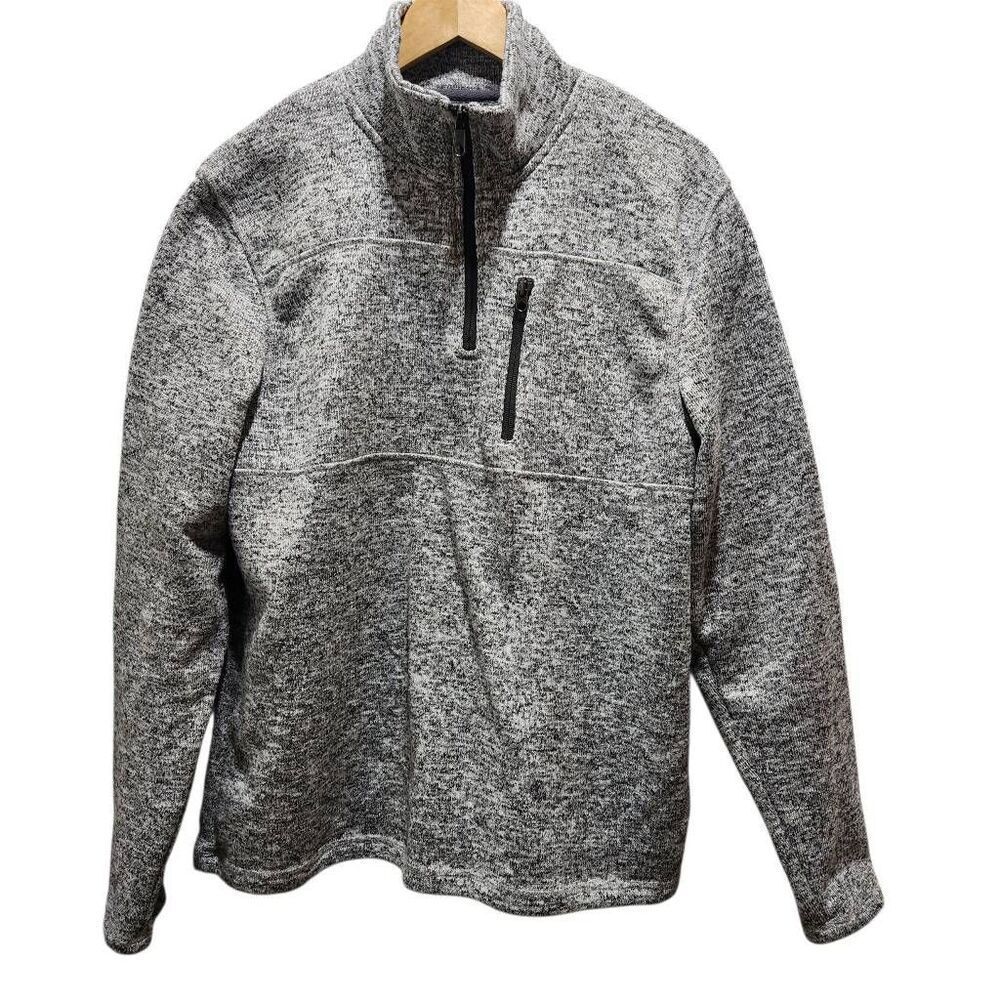 Royal Class quarter zip sweatshirt heathered gray Large